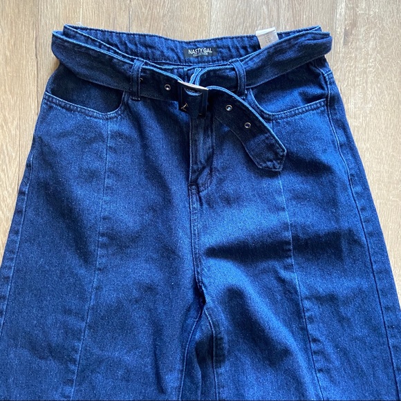 Nasty Gal Collection Flare Cropped Jeans - Picture 4 of 6